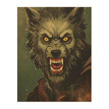 Furchterregende Werwolf-Horror-Illustration