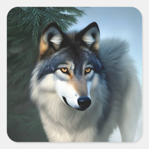 Furchtlos der arktische Wolf, Stickers