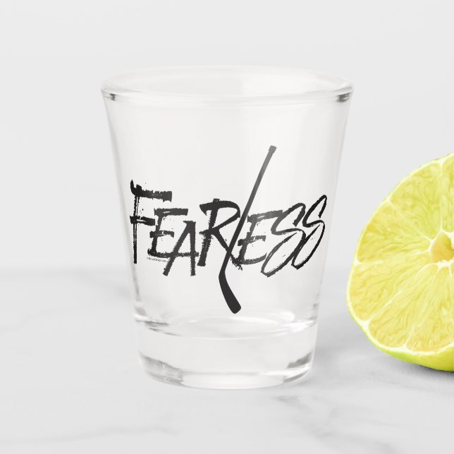 Furchtlos (Hockey) Schnapsglas (Vorderseite)
