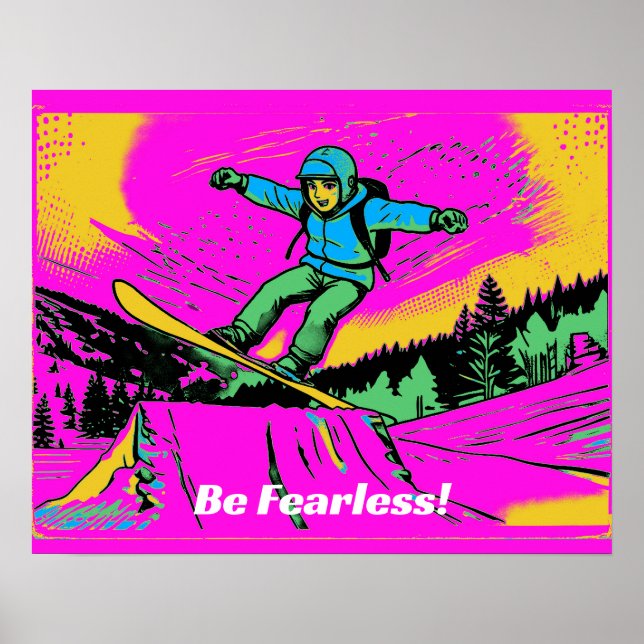 Furchtlos - Snowboarder Poster (Vorne)