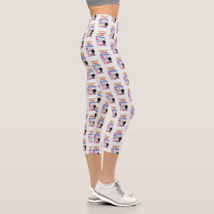 Furchtlos stark und unaufhaltsam ist sie capri leggings