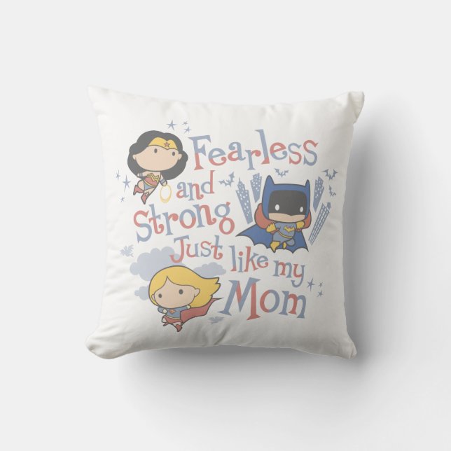 Furchtlos und stark, genau wie meine Mama Kissen (Vorderseite)
