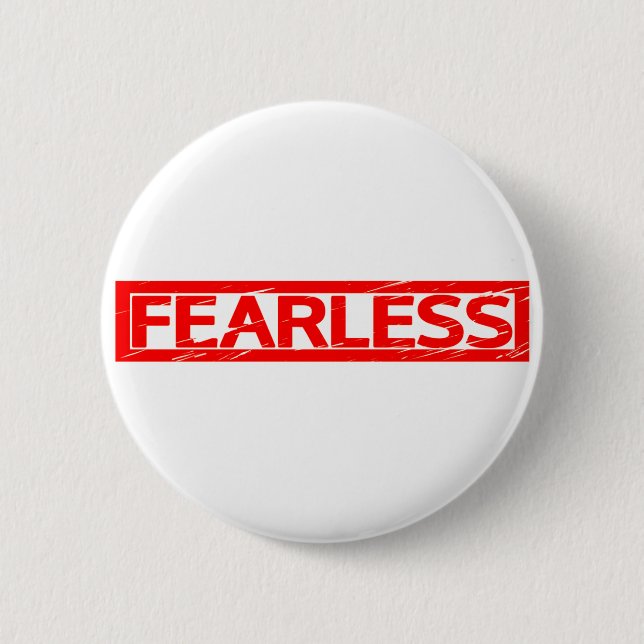 Furchtlose Briefmarke Button (Vorderseite)