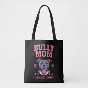 Furchtlose, furchtbare Pitbull-Mama Schwarze Pit Tasche