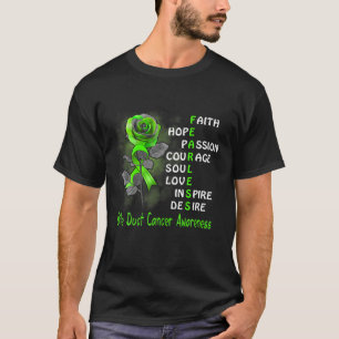 Furchtlose Rose, Gallenblasen-Herzkrebs Bewusstsei T-Shirt