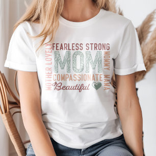 "Furchtlose starke Mama" Retro Mother-Bekenntnisse T-Shirt