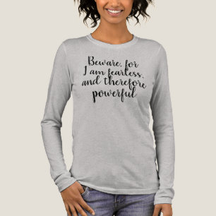 Furchtlose und mächtige Frauen Zitat-32450 Tri-Blend Shirt