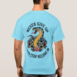 Furchtloser Geist: Kühne Schlange und Rose Kunstwe T-Shirt