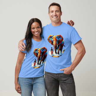 Furchtloser Junge trifft Elefantenbullen T-Shirt