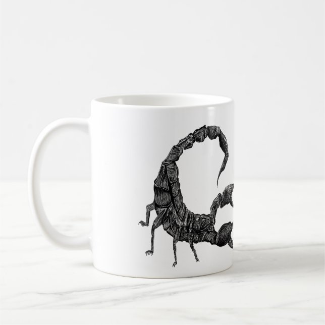 Furchtloser Liebe Scorpion Angel Kaffeetasse (Links)