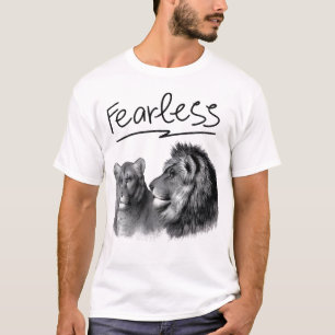 Furchtloser Löwe Grafik T-Shirt