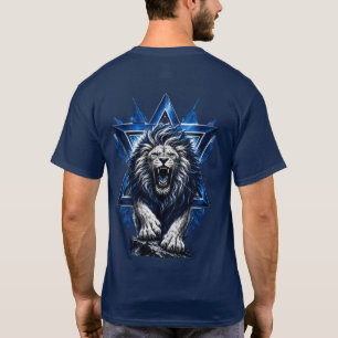 Furchtloser Löwe von Juda mit Davidstern T-Shirt