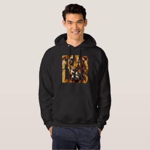 Furchtloser Löwen-Hoodie - Motivierende Gym-Street Hoodie