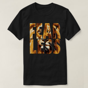 Furchtloser Löwen-Hoodie - Motivierende Gym-Street T-Shirt