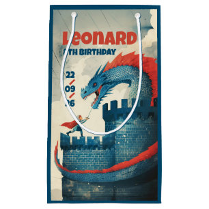 Furchtloser Ritter und Drache Kleine Geschenktüte