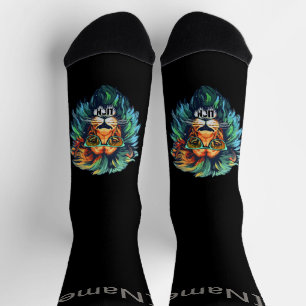 Furchtloses Brüllen – Kühner Löwe Socken