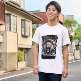 Furchtloses Brüllen – Kühnes Löwen-Grafikdesign T-Shirt