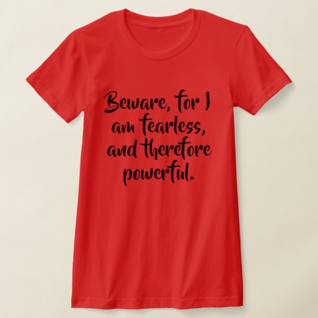 Furchtloses Frauenangebot Personalisiert in modern T-Shirt (Ablage )