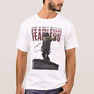 Furchtloses, motivierendes Animationsdesign T-Shirt