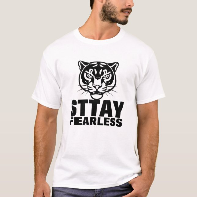 Furchtloses Panther Head T-Shirt (Vorderseite)