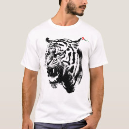 "Furchtloses Roar" Roaring Tiger T - Shirt