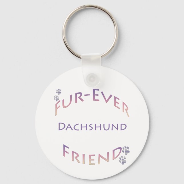 Furever Dackel Schlüsselanhänger (Vorderseite)