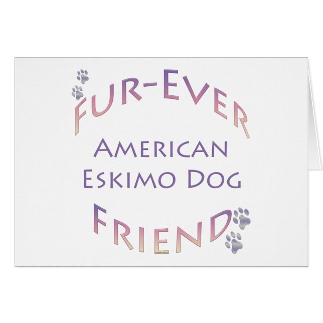 Furever de chien Esquimau américain (Devant horizontal)