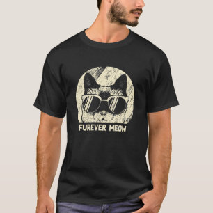 Furever Meow Cat Lover Funny Kitten Spaß Geburtsta T-Shirt