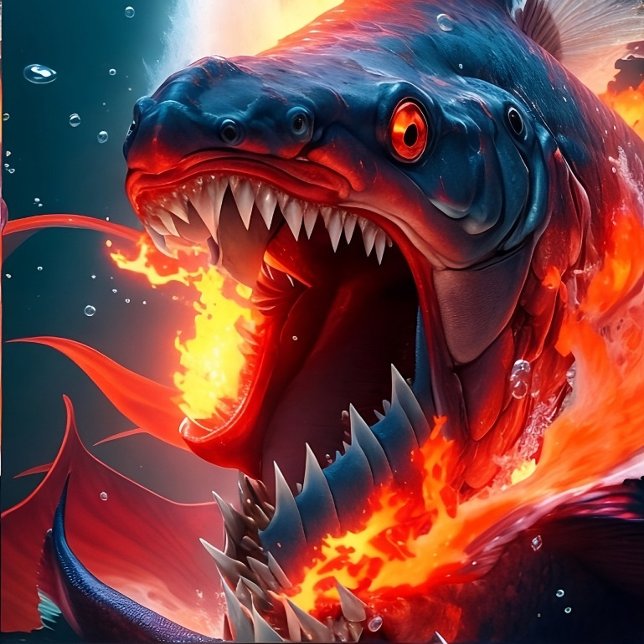 Furious Fish Frenzy T-Shirt (Von Creator hochgeladen)