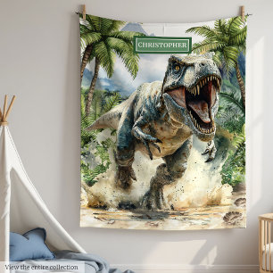 Furious T-Rex Blanket Personalisiert Individuelle  Fleecedecke