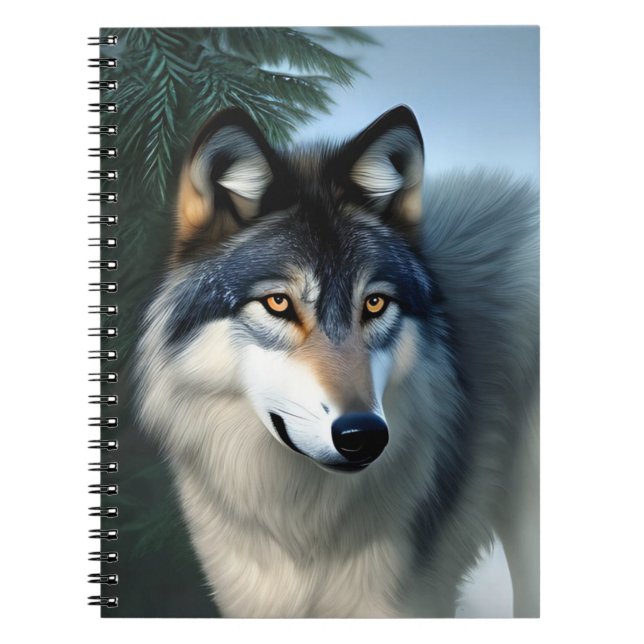 Furless the Arctic Wolf, Notebook Notizblock (Vorderseite)