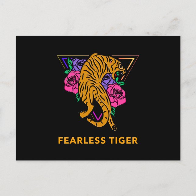 Furless Tiger Postkarte (Vorderseite)