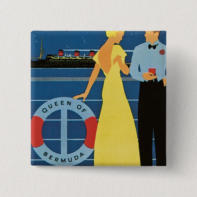 Furness ~ Königin von Bermuda Button (Vorderseite)