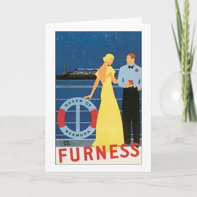 Furness Queen of Bermuda Karte (Vorderseite)