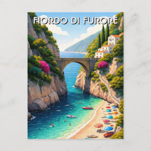 Furore-Fjord Italien Postkarte