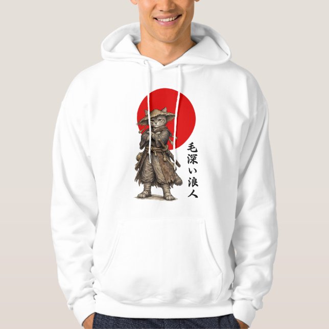 FURRONIN | CAT RONIN WARRIOR HOODIE (Vorderseite)