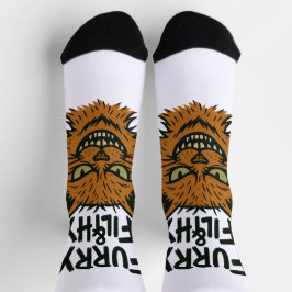 "Furry and Filthy" Sassy Cat Socks Socken