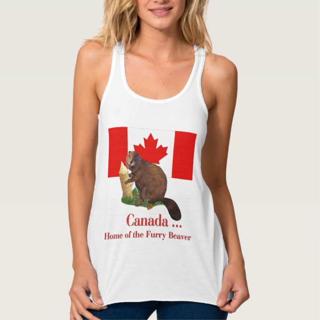 Furry Beaver Tank Top (Vorderseite)