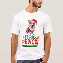 Furry & Bright Cardigan Welsh Corgi T-Shirt