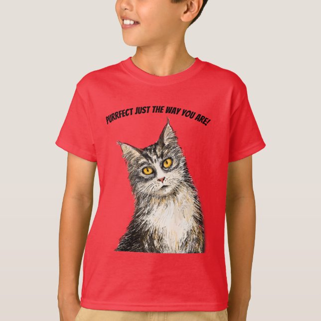 Furry Cat T - Shirt (Vorderseite)