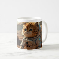 Furry Chubby Little Garfield Cub auf Mars Tasse