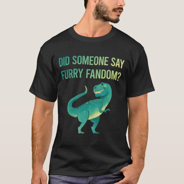 Furry Fandom Furrie Fursona Fursuit Anthro T-Shirt (Vorderseite)