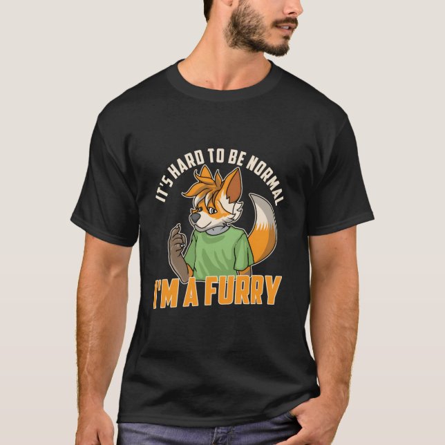 Furry Fandom Furries Fursona Fursuit T-Shirt (Vorderseite)