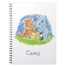 Furry Friends Cookies Spiral Notebook Notizblock