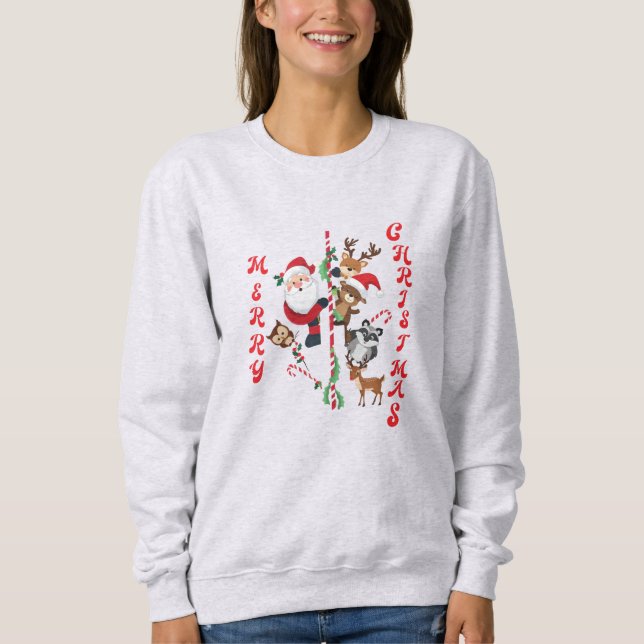 Furry Friends & Festivities Sweatshirt (Vorderseite)
