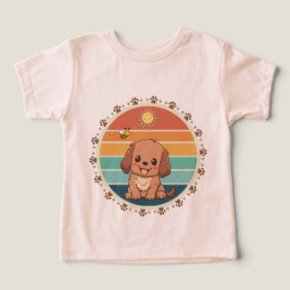 Furry Friends : mignon chien Tee for Little Ones