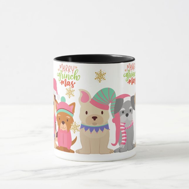 Furry Friends of Grinchmas Tasse (Zentrum)