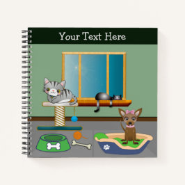 Furry Friends Personalisiert Notizbuch