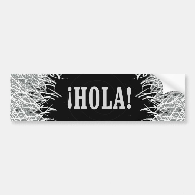 Furry Hola Autoaufkleber (Vorne)