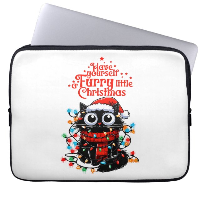 Furry Little Christmas Laptopschutzhülle (Vorderseite)